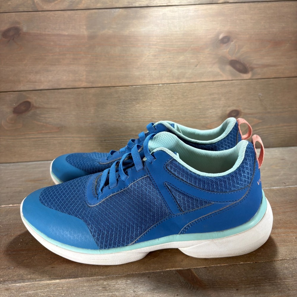 Vionic Krisha Womens size 8 shoes Blue Mesh Lace Up Arch Support sneakers